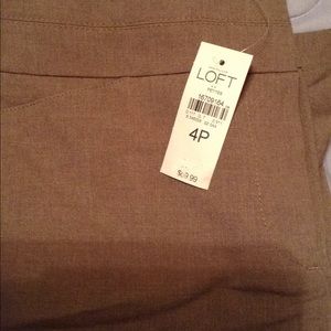 Brand New!  Curvy fit Loft dress pants in brown